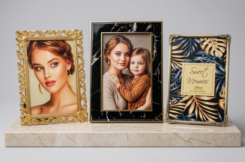 Eleganckie metalowe ramki na zdjęcia